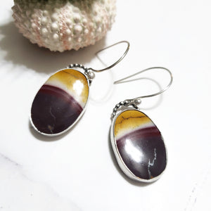 New Growth -- Mookaite Drop Earrings